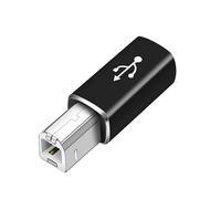 Connecteur de type C femelle B - Adaptateur en aluminium de 5 cm, convertisseur d'imprimante USB, interface de données haute vitesse, outil de transmission de signal stable | Accessoire de