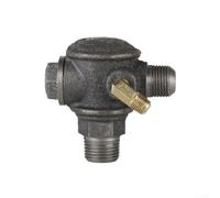 Connecteur de valve anti-retour à filetage mâle en fer trio pour compresseur d'air ou raccord de rechange d'air pour réservoir sous pression et systèmes de piston dans l'atelier et le garage (2019 x