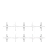 Connecteur de valve d'air d'aquarium - 10pcs tuyau souple connecteur 4 voies vannes de ligne d'air d'aquarium adaptateur d'aquarium séparateur d'aquarium adaptateur de pompe à air de joint de réservoi