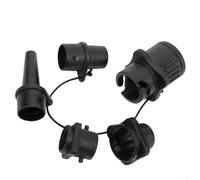 Connecteur de valve d'air pour planche à pagaie gonflable, bateau, matelas pneumatique - Adaptateur de pompe en plastique 30 mm compatible avec pompes à air standard, noir