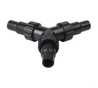 Connecteur de valve de distributeur d'eau pour bassin en Y - Répartiteur de tuyau réglable pour tube de 20 mm/25 mm, vannes de contrôle de débit, sans danger pour les poissons et les intempéries