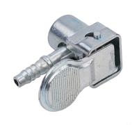 Connecteur de valve de gonflage de pneu en alliage de zinc avec queue de 6,5 mm pour tuyau de moto de 5 à 6 mm ID