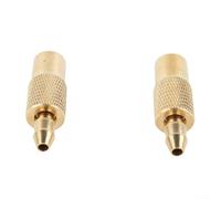 Connecteur de valve de pneu 6 mm en laiton robuste à libération rapide pour gonfleur de pneu, pompe à pied, contrôle à pédale - Utilisation dans un garage ou un atelier