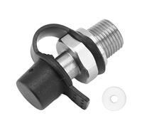 Connecteur de valve de remplissage de réservoir de CO2 à filetage mâle 1/8 NPT, adaptateur de bouchon de valve de remplissage de cylindre de CO2 en acier inoxydable pour le