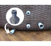 Connecteur de vanne de vidange compatible avec l'adaptateur de drainage Lay Z Spa