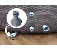 Connecteur de vanne de vidange compatible avec l'adaptateur de drainage Lay Z Spa