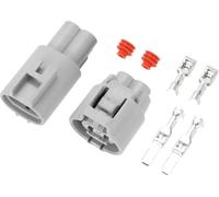 Connecteur De Ventilateur De Radiateur Pour Toyota Rav4 / Connecteur De Terminal Mâle Femelle Interne / Série En Plastique Étanche De 4,8 Mm / 1 Ensemble Gris 2 Broches
