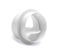 Connecteur de ventilation Connecteurs tuyaux d'air pour conduits Tube flexible Conduit en PVC Tuyau Plaque murale Valve anti-retour Sèche-linge Extracteur Climatiseur blanc 160mm