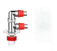 Connecteur de vidange ABS à 3 ports pour système de drainage de machine à laver avec barrière magnétique au parfum et large voie d'écoulement pour réduire le risque d'encrassement (E)