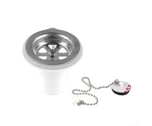 Connecteur de vidange d'évier de camping-car avec raccords en acier inoxydable et corps en ABS pour adaptation de tuyau d'égout de camping-car (coude)