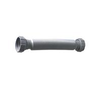 Connecteur de vidange flexible, 45,2 mm, connecteur de tuyau d'évacuation extensible à double tête, extension de plomberie, tube ondulé universel anti-fuite, pour éviers, lavabos, salles de bains
