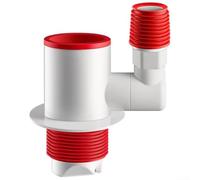 Connecteur de vidange rotatif à 360 degrés, siphon double scellé pour machine à laver, adaptateur de vidange anti-odeurs, raccord de tuyau à linge à trois voies avec joint en silicone, anti-odeurs
