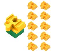 Connecteur de voie en bois - Gauche de transition pour bois naturel - Pont Easy Track - Composants de montage polyvalents avec design de sécurité - Pour âgés de 3 ans - Bâtiment compatible