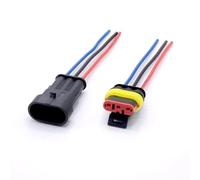 Connecteur de Voiture 1 2 3 4 5 6 P Way, connecteur électrique étanche pour Voiture, connecteur mâle Femelle, Fil 18 AWG, Faisceau pour Voiture et Moto (3 Broches)
