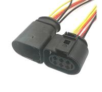 Connecteur de Voiture 6 Broches 3,5 mm, connecteur de Tuyau d'échappement étanche pour Automobile, connecteur de capteur d'oxygène LSU 4.2, 1J0973833 1J0973733 (2 pièces mâles et Femelles)