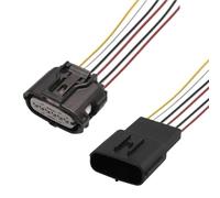 Connecteur de Voiture 6 P 12831 6189-7100 TS 025 Connecteur de pédale d'accélérateur Automobile Connecteur de Radar de recul MAF (mâle Femelle)