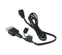 Connecteur de voiture pour réfrigérateur 12 V Câble d'alimentation 15 A pour DC Plus avec fusible pour panneau encastré Plus