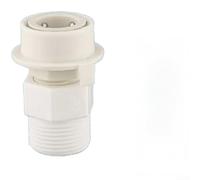 Connecteur d'entrée d'eau à base d'ABS avec renfort en acier pour tuyau de machine à laver et appairage de robinet standard (D)