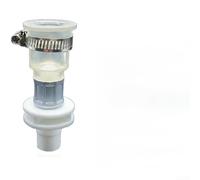 Connecteur d'entrée d'eau à base d'ABS avec renfort en acier pour tuyau de machine à laver et appairage de robinet standard (E)