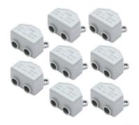 Connecteur d'épissure de câble électrique à bornier rapide, conducteur en laiton haute puissance 60 A pour fils de 1 à 6 mm², tension nominale de 400 V, gris ignifuge