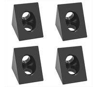 Connecteur d'équerre à 90 degrés pour CNC et imprimante 3D DIY à rainure en V noir