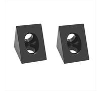Connecteur d'équerre à 90 degrés pour CNC et imprimante 3D DIY à rainure en V noir