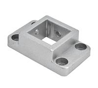 Connecteur d'équerres d'angle, profilés en Aluminium Base Fixe Haute dureté Amovible Installation Facile Conception de Fente pour Cartes pour Bases à Bride