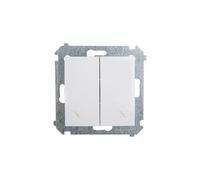 Connecteur d'escalier double rétroéclairé Simon 54 DW6/2L.01/11