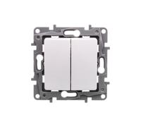 Connecteur d'escalier NILOE 10 AX + bouton 6 A blanc 764509