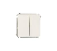 Connecteur d'escalier Simon Basic double blanc BMW6/2.01/11