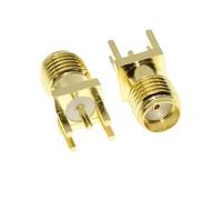 Connecteur d'espacement de 1.2mm à montage à Angle droit PCB, adaptateur mâle Jack femelle RPSMA-KE SMA-KE(SMA-KE1.2mm,5PCS)