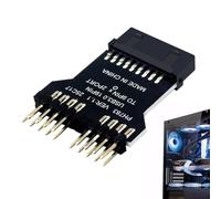 Connecteur d'Extension 9 Broches pour Carte Mère | USB 3.0 19 Broches Double Connecteur USB 2.0 9 Broches pour Carte Mère | Hub USB Concentrateur Plug & Play Multiplicateur de Ports avec Connecteur