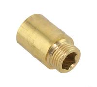 Connecteur d'extension de robinet, adaptateur de tuyau d'eau en laiton de 1 à 5 cm pour extension de filetage G1/2 avec adaptateur de robinet d'eau potable, compatibilité pour système de chauffage et