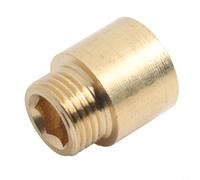 Connecteur d'extension de robinet, adaptateur de tuyau d'eau en laiton de 1 à 5 cm pour extension de filetage G1/2 avec adaptateur de robinet d'eau potable, compatibilité pour système de chauffage et