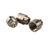 Connecteur d'extension en acier inoxydable épais - Adaptateur de pommeau de douche - Adaptateur de robinet de salle de bain - Raccord fileté en acier inoxydable