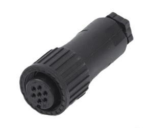 Connecteur DIN 7 broches pour électrovanne Rexroth R900217845 Atos SP-664 Moog DB97007061 Boîtier plastique
