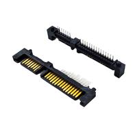 Connecteur d'interface mâle droit 7+15 22 broches, 100 pièces