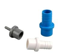 Connecteur direct pagode en PVC, adaptateur de tube dur à joint rapide, raccord pagode en plastique for raccordement de tuyau d'eau, 1 à 5 pièces(OD 20mm to 8mm,Grey (1 Piece))