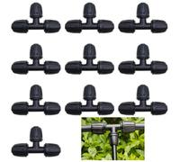 Connecteur d'irrigation goutte, CTRICALVER 1/2 pouce tuyau d'irrigation goutte 10 pièces, d'irrigation goutte type Y, connecteur tuyau d'irrigation en plastique, pour 16mm système d'arrosage goutte