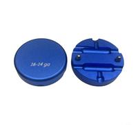 Connecteur double cavité en aluminium pour 16-14/22-18 AWG - Connecteur de câble résistant aux intempéries - Anneau et crochet - Bloc de terminaux (bleu)