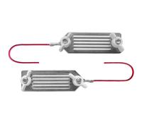 Connecteur double cordelette et ruban Kerbl HT Rouge 80 cm