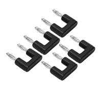 Connecteur Double Fiche Banane de Haute qualité, 5 Fiches Bananes à 2 Voies pour Instruments électroniques et équipements Industriels, Espacement de 19 Mm, Cuivre nickelé pour Charger des