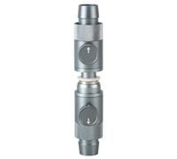 Connecteur Double Robinet pour Aquarium,Vanne a Double Robinet a Dégagement Rapide en Alliage D'aluminium avec Bouton de Contrôle du Débit D'eau,pour Tuyau de 12 Mm/16 Mm/20 Mm de Diamètre Intérieur