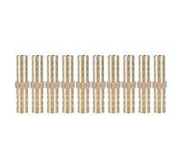 Connecteur Droit Barbelé, Adaptateur de Tuyau Droit Bidirectionnel Laiton Raccord de Tuyau Raccord de Jonction Tube Raccord 6/8/10/12/14/16/20mm(8mm 10pcs)