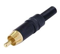 Connecteur Droit RCA Mâle Compatible au Câble O.D. 35mm à 61mm Neutrik Noir / Or Noir / Or G