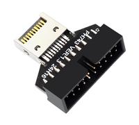 Connecteur du Panneau du PC - Connecteur D'en-tête De Carte Mère 19 Broches USB 3.2 - en-tête De Carte Mère D'ordinateur De Jeu De Sécurité Améliorée pour Une Transmission De Données Stable