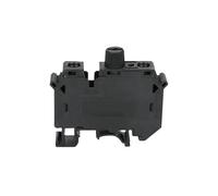 Connecteur électrique 24 V/220 V LED 1 A/2 A/4 A/6 A/10 A, fusible UK10, bornier à vis for rail DIN, 5 pièces, UK10-DREHSILED(Black-Without LED,With Fuse 4A)