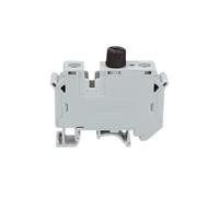 Connecteur électrique 24 V/220 V LED 1 A/2 A/4 A/6 A/10 A, fusible UK10, bornier à vis for rail DIN, 5 pièces, UK10-DREHSILED(Gray-Without LED,With Fuse 3A)