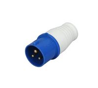 Connecteur électrique 32 A 3 broches 2P+E IP44 étanche mâle femelle for connexion d'alimentation, prise industrielle(Army green)