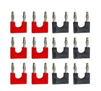 Connecteur électrique 4mm, 8 pièces, fiche Banane, Prise de Court-Circuit, Terminal, Adaptateur de Couple J.20004(Red 8Pcs)